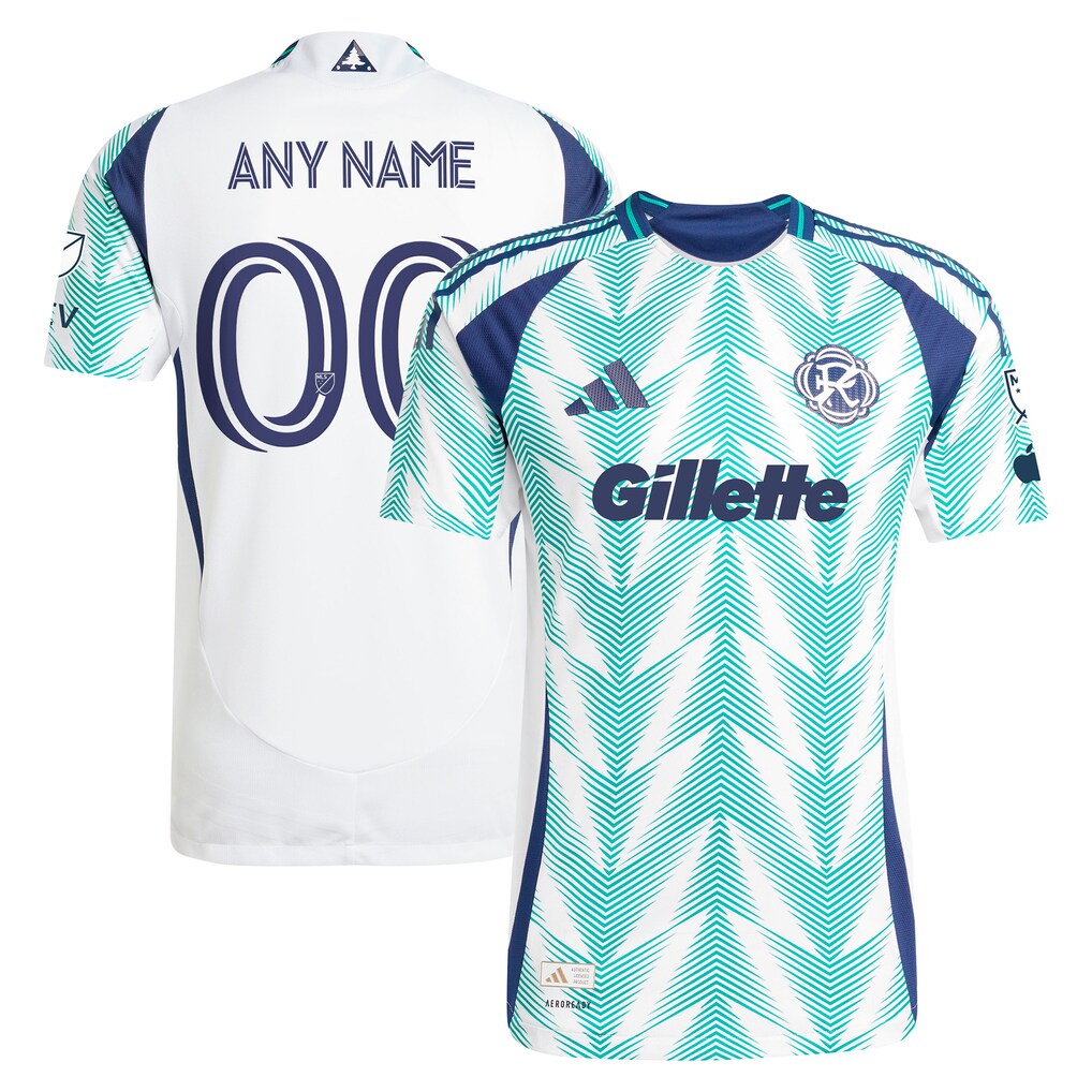 Men's New England Revolution adidas White 2025 Eastern White Pine x Flag of New England Authentic Custom Jersey - Ujersey