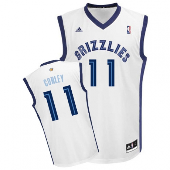 Men's Adidas Memphis Grizzlies #11 Mike Conley Swingman White Home NBA Jersey - Ujersey