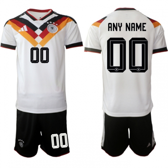Men's Germany Custom White 2025-26 Home Soccer Jersey Suit - Ujersey