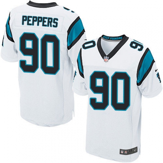 Men's Nike Carolina Panthers #90 Julius Peppers Elite White NFL Jersey - Ujersey