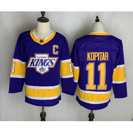 Men's Los Angeles Kings #11 Anze Kopitar Purple 2020-21 Special Edition Replica Player Jersey - Ujersey