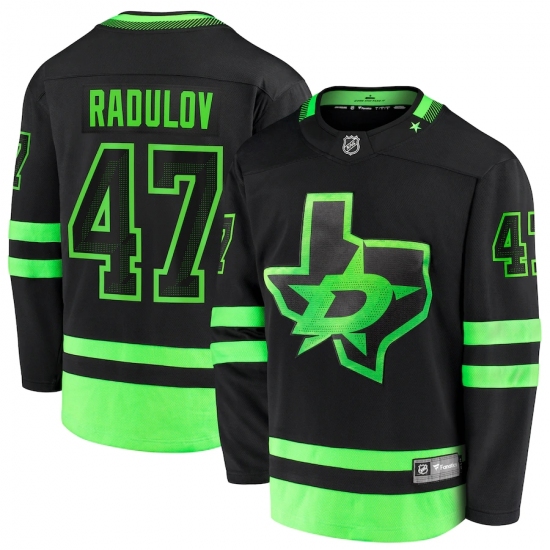 Men's Dallas Stars #47 Alexander Radulov Fanatics Branded Black 2020-21 Alternate Premier Breakaway Player Jersey