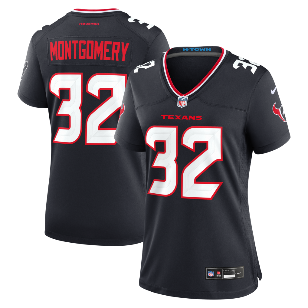 Women's Houston Texans David Montgomery Nike Navy Game Jersey - U-jersey
