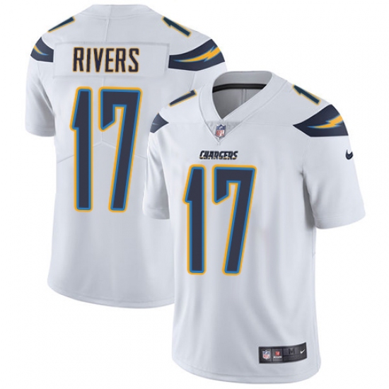 Men's Nike Los Angeles Chargers #17 Philip Rivers White Vapor Untouchable Limited Player NFL Jersey - Ujersey