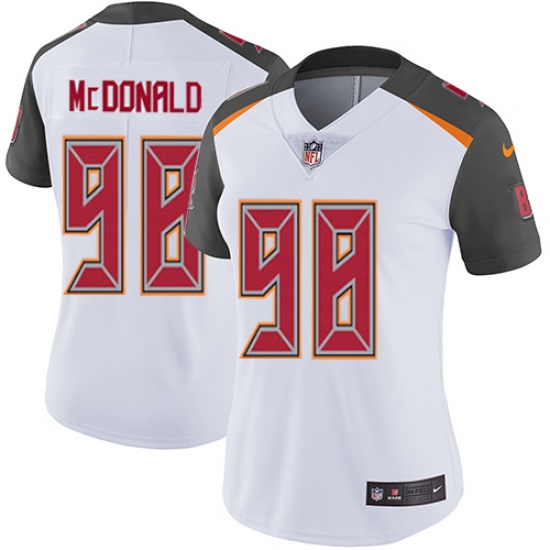 Women's Nike Tampa Bay Buccaneers #98 Clinton McDonald Elite White NFL Jersey - Ujersey