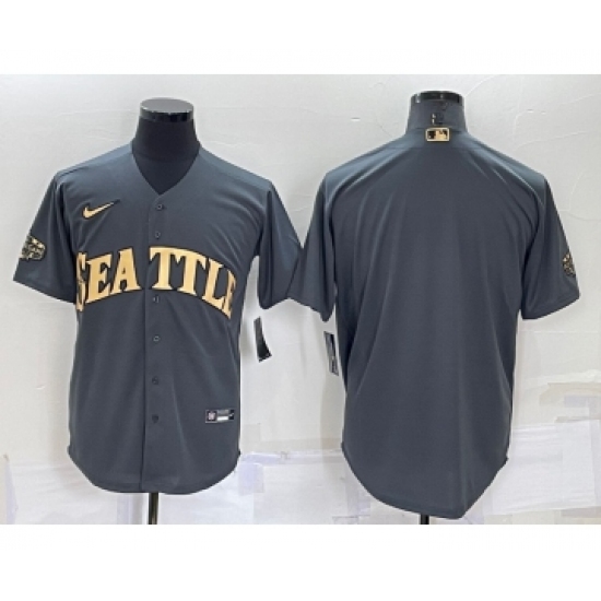 Men's Seattle Mariners Blank Grey 2022 All Star Stitched Cool Base Nike Jersey - Ujersey