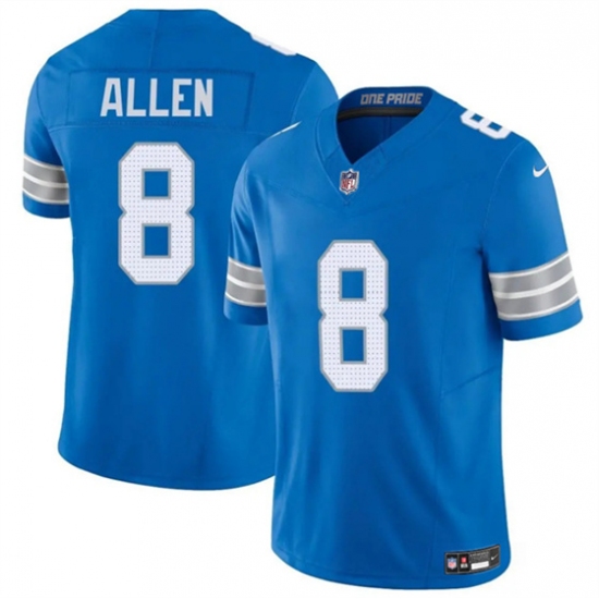 Men's Detroit Lions #8 Kyle Allen Blue 2025 F.U.S.E. Vapor Limited Football Stitched Jersey - Ujersey