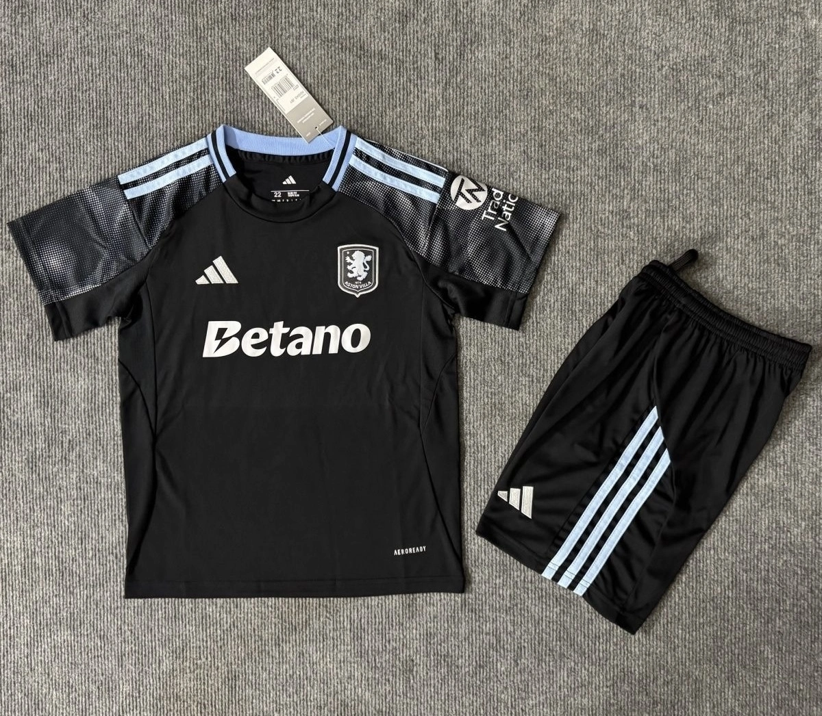 Aston Villa Football Jersey Away Kids Kit Jersey+Shorts 2025/26 - Ujersey NHL