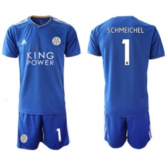 Leicester City #1 Schmeichel Home Soccer Club Jersey