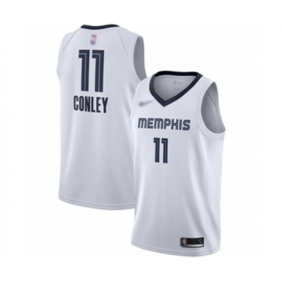 Youth Memphis Grizzlies #11 Mike Conley Swingman White Finished Basketball Jersey - Association Edition - Ujersey