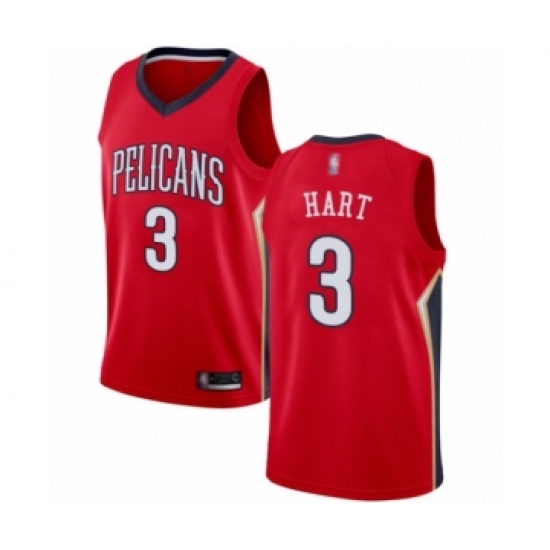 Youth New Orleans Pelicans #3 Josh Hart Swingman Red Basketball Jersey Statement Edition - Ujersey
