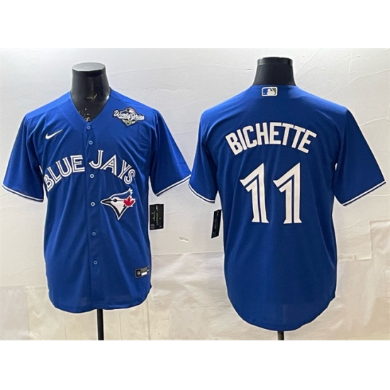 Men's Toronto Blue Jays #11 Bo Bichette Royal 2025 World Series Cool Base Stitched Baseball Jersey