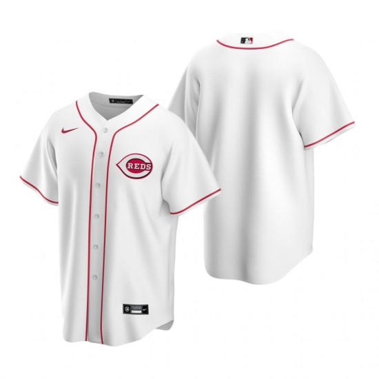 Men's Nike Cincinnati Reds Blank White Home Stitched Baseball Jersey - Ujersey