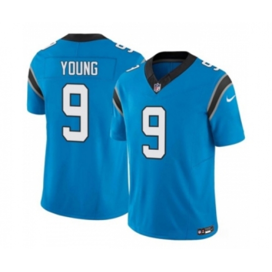 Men's Nike Carolina Panthers #9 Bryce Young Blue 2023 F.U.S.E. Vapor Untouchable Football Stitched Jersey - Ujersey