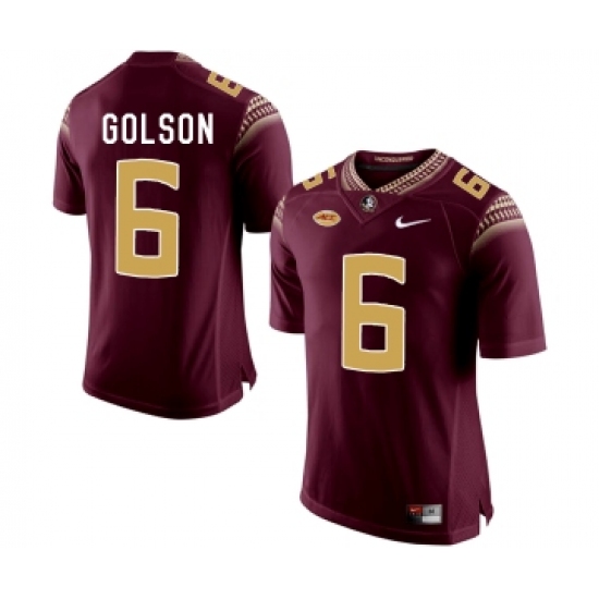 Florida State Seminoles 6 Everett Golson Marroon College Football Jersey - Ujersey