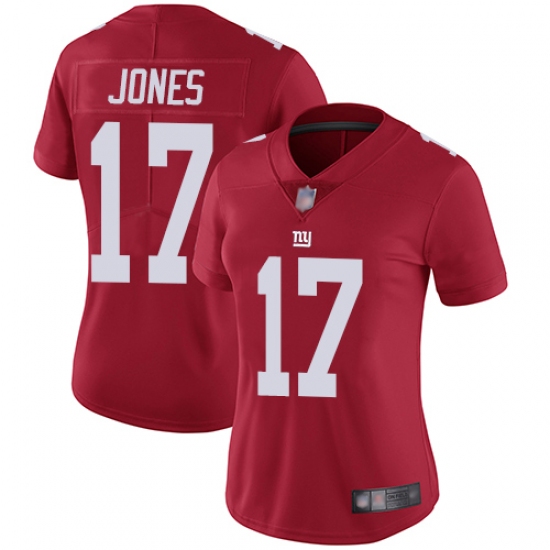 Women's Nike New York Giants #17 Daniel Jones Red Alternate Stitched NFL Vapor Untouchable Limited Jersey - Ujersey