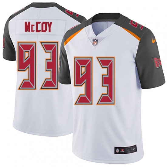 Men's Nike Tampa Bay Buccaneers #93 Gerald McCoy White Vapor Untouchable Limited Player NFL Jersey - Ujersey