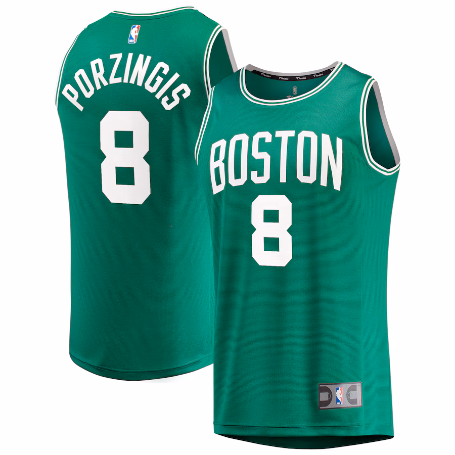 Youth Boston Celtics Kristaps Porzingis Fanatics Kelly Green Fast Break Player Jersey - Icon Edition - Ujersey NHL