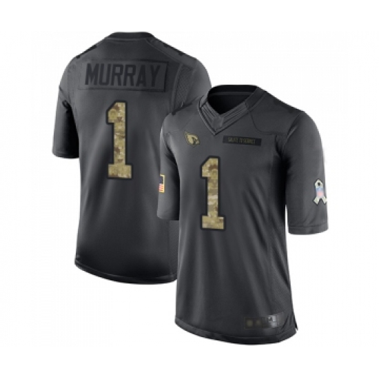 Youth Arizona Cardinals #1 Kyler Murray Limited Black 2016 Salute to Service Football Jersey - Ujersey