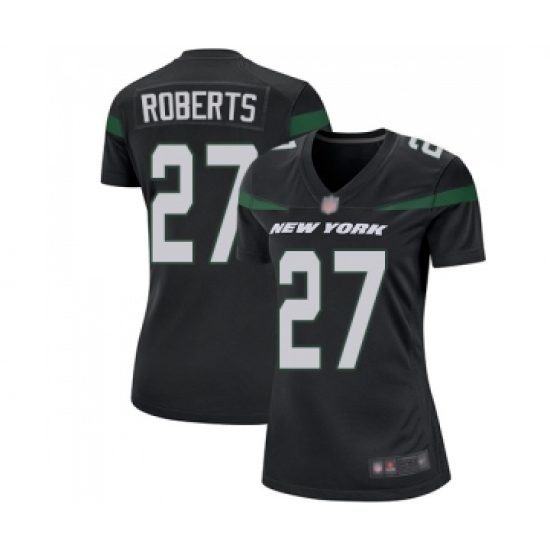 Women's New York Jets #27 Darryl Roberts Game Black Alternate Football Jersey - Ujersey