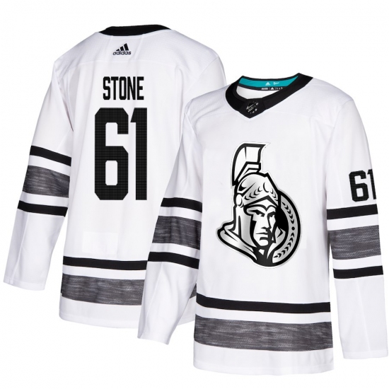 Men's Adidas Ottawa Senators #61 Mark Stone White 2019 All-Star Game Parley Authentic Stitched NHL Jersey - Ujersey