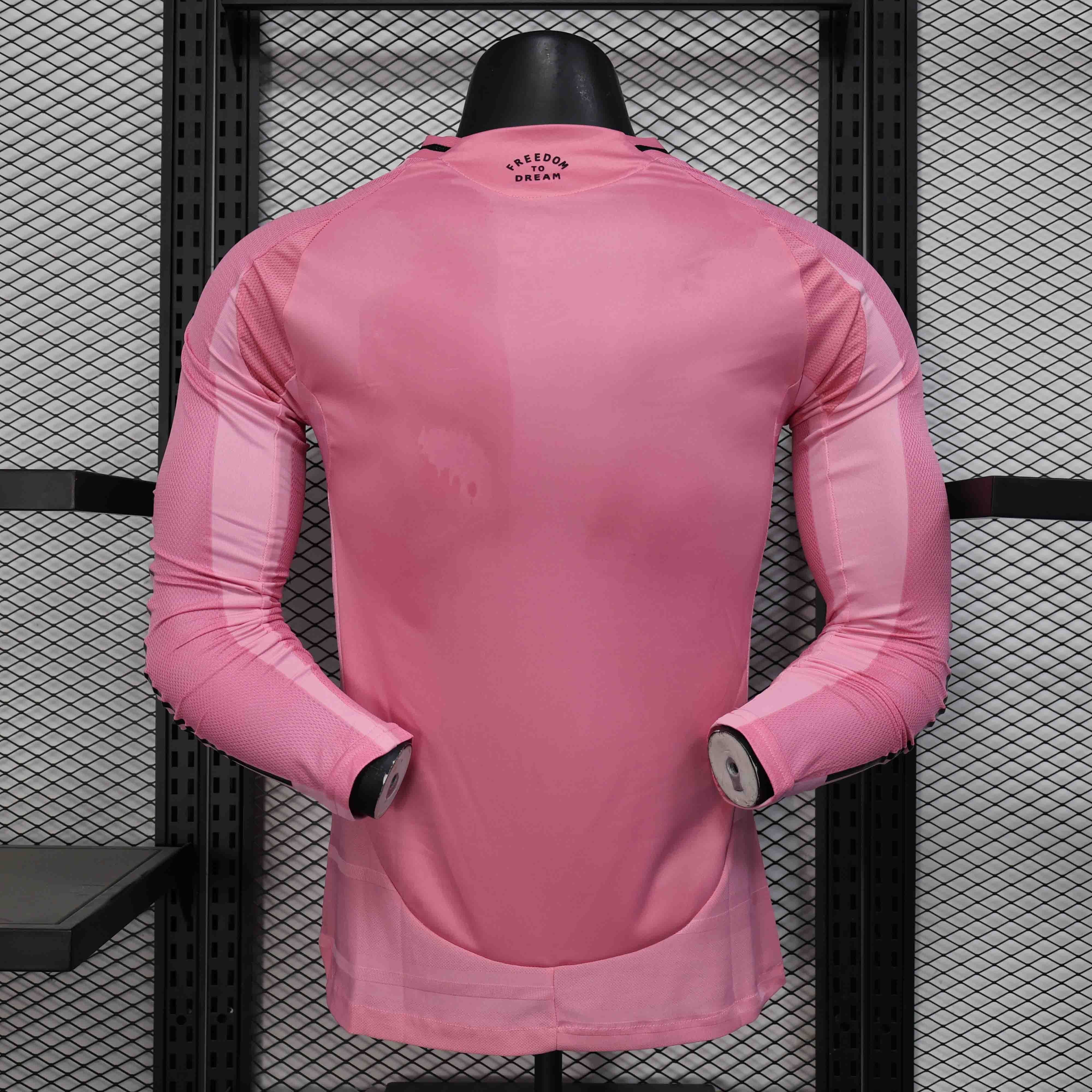Inter Miami Soccer Jersey Home Long Sleeve Shirt 2025 - Ujersey NHL
