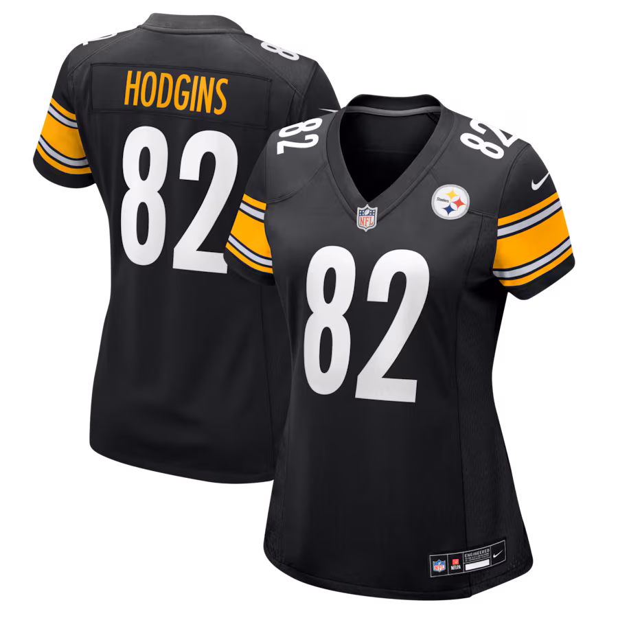 Women's Pittsburgh Steelers Isaiah Hodgins Nike Black Team Game Jersey - Ujersey