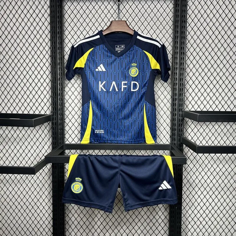 Al Nassr Soccer Jersey Away Kids Kit Jersey+Shorts 2024/25 - Ujersey NHL