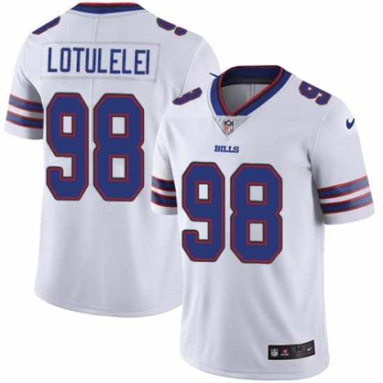 Youth Nike Buffalo Bills #98 Star Lotulelei White Vapor Untouchable Limited Player NFL Jersey - Ujersey