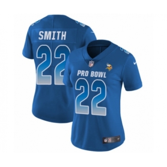 Women's Nike Minnesota Vikings #22 Harrison Smith Limited Royal Blue NFC 2019 Pro Bowl NFL Jersey - Ujersey