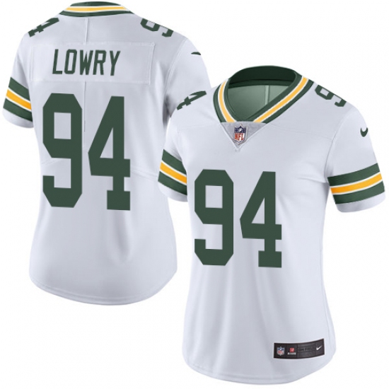 Women's Nike Green Bay Packers #94 Dean Lowry White Vapor Untouchable Limited Player NFL Jersey - Ujersey