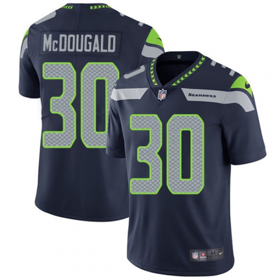 Youth Nike Seattle Seahawks #30 Bradley McDougald Elite Steel Blue Team Color NFL Jersey - Ujersey