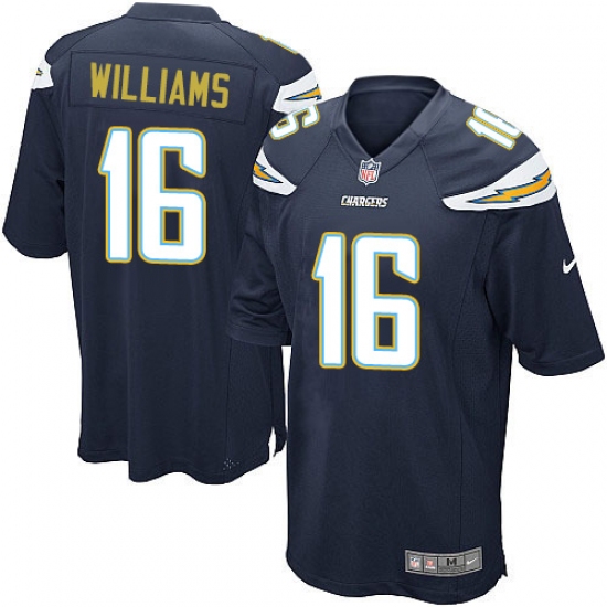Men's Nike Los Angeles Chargers #16 Tyrell Williams Game Navy Blue Team Color NFL Jersey - Ujersey
