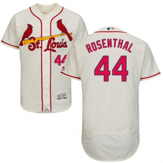 Men's Majestic St. Louis Cardinals #44 Trevor Rosenthal Cream Alternate Flex Base Authentic Collection MLB Jersey - Ujersey
