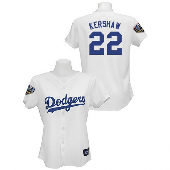 Women's Majestic Los Angeles Dodgers #22 Clayton Kershaw Authentic White 2018 World Series MLB Jersey - Ujersey