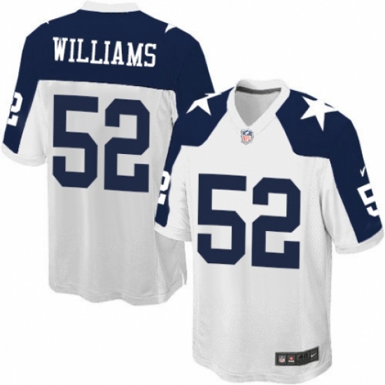 Men's Nike Dallas Cowboys #52 Connor Williams Game White Throwback Alternate NFL Jersey - Ujersey