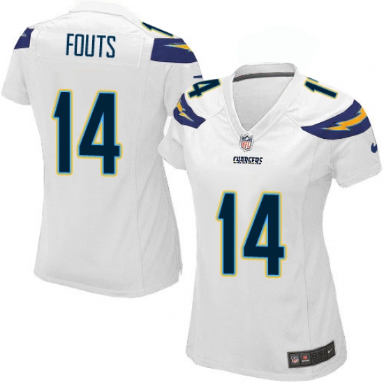 Women's Nike Los Angeles Chargers #14 Dan Fouts Game White NFL Jersey - Ujersey