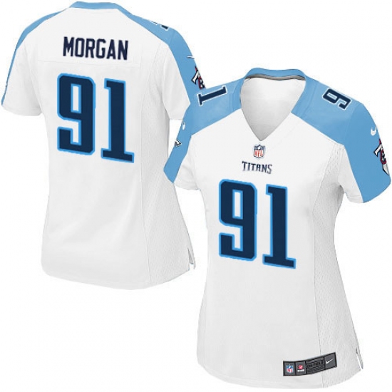 Women's Nike Tennessee Titans #91 Derrick Morgan Game White NFL Jersey - Ujersey