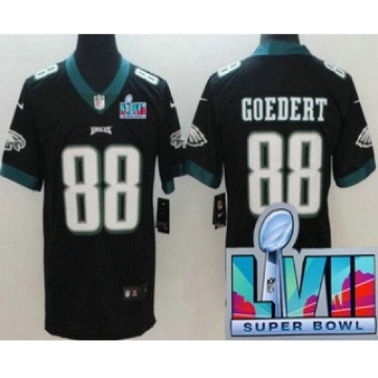 Men's Philadelphia Eagles #88 Dallas Goedert Limited Black Super Bowl LVII Vapor Jersey - Ujersey