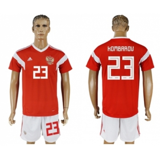 Russia #23 Kombarov Home Soccer Country Jersey