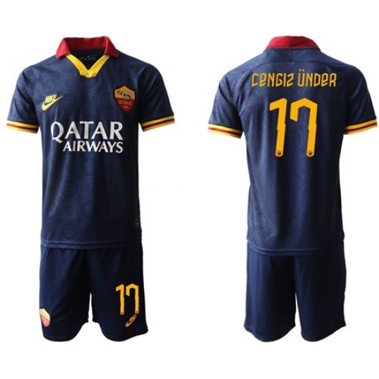 Roma #17 Cengiz Under Third Soccer Club Jersey