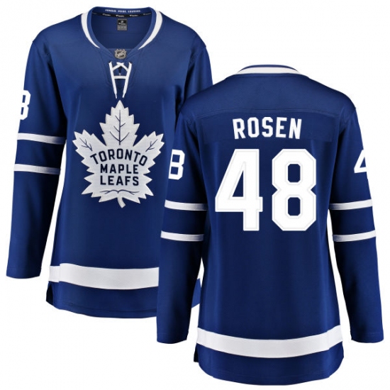 Women's Toronto Maple Leafs #48 Calle Rosen Fanatics Branded Royal Blue Home Breakaway NHL Jersey - Ujersey