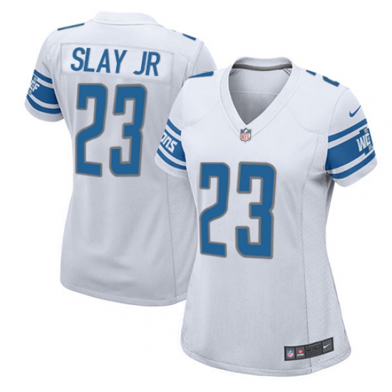 Women's Nike Detroit Lions #23 Darius Slay Game White NFL Jersey - Ujersey