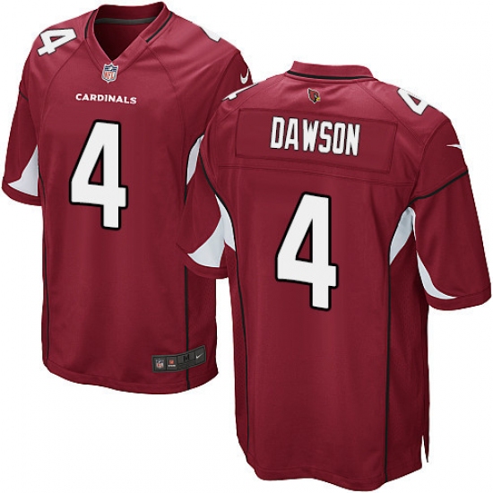 Men's Nike Arizona Cardinals #4 Phil Dawson Game Red Team Color NFL Jersey - Ujersey