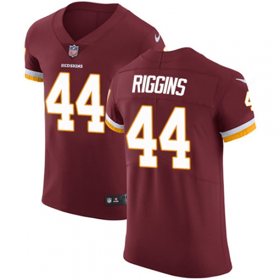 Men's Nike Washington Redskins #44 John Riggins Elite Burgundy Red Team Color NFL Jersey