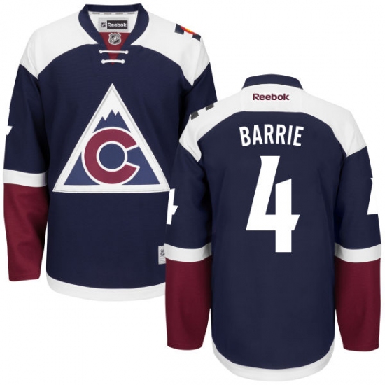 Youth Reebok Colorado Avalanche #4 Tyson Barrie Authentic Blue Third NHL Jersey - Ujersey
