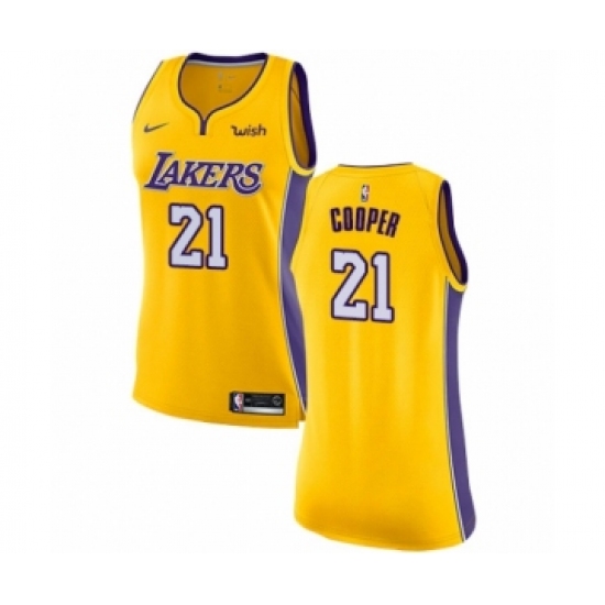 Women's Los Angeles Lakers #21 Michael Cooper Authentic Gold Home Basketball Jersey - Icon Edition - Ujersey