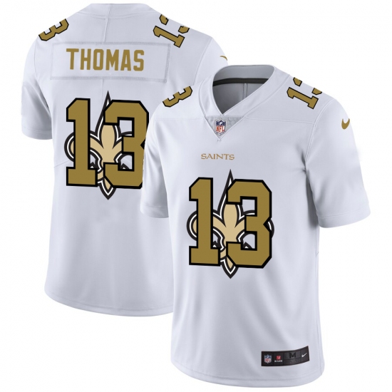 Men's New Orleans Saints #13 Michael Thomas White Nike White Shadow Edition Limited Jersey - Ujersey