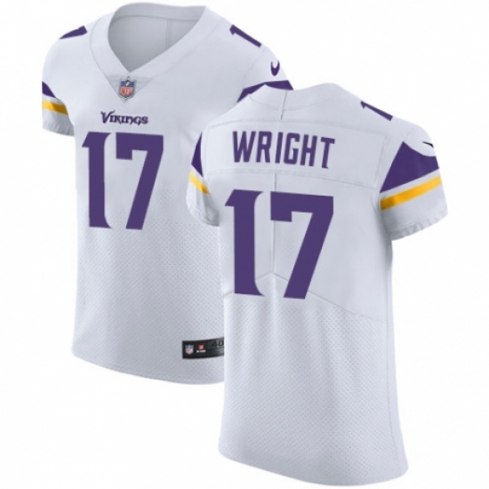 Men's Nike Minnesota Vikings #17 Kendall Wright White Vapor Untouchable Elite Player NFL Jersey - Ujersey