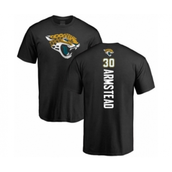 Football Jacksonville Jaguars #30 Ryquell Armstead Black Backer T-Shirt - Ujersey
